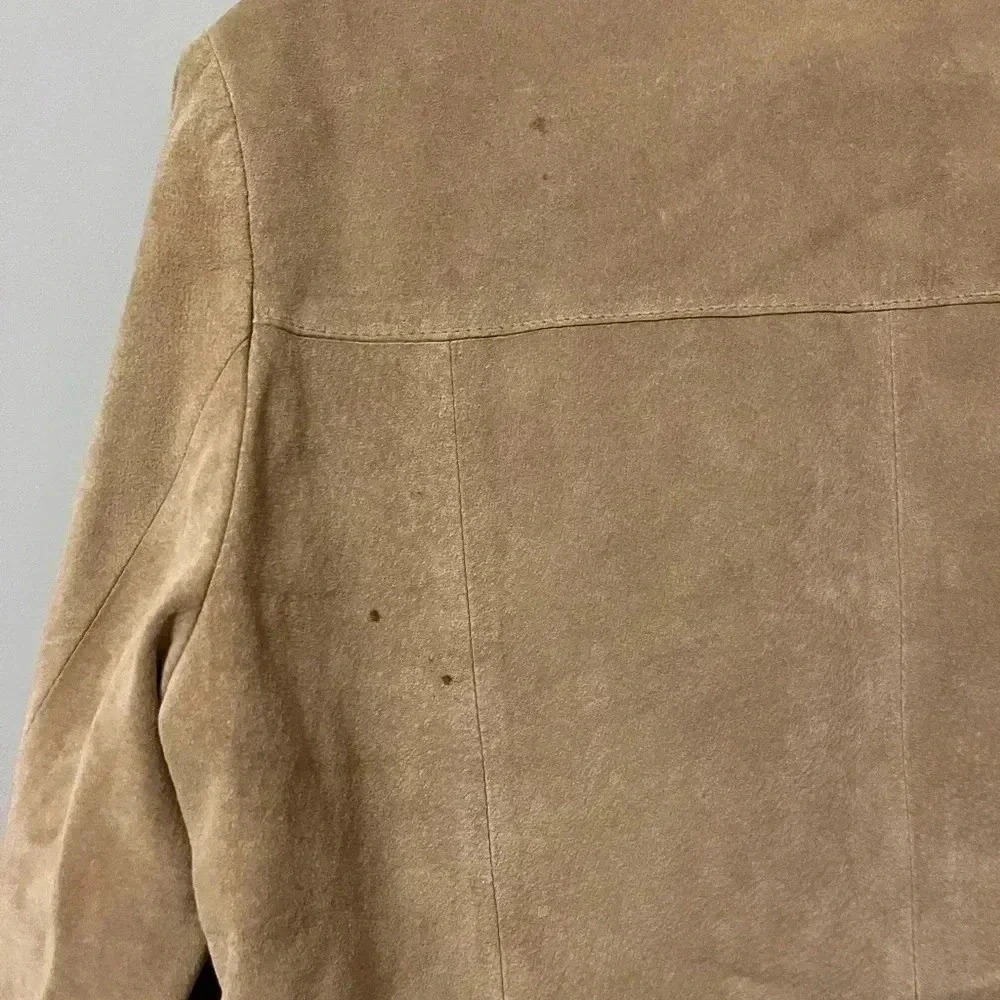 Madison Studio Pig Suede Light Brown Patch/Stitch Jacket Size 8 - Picture 10 of 11